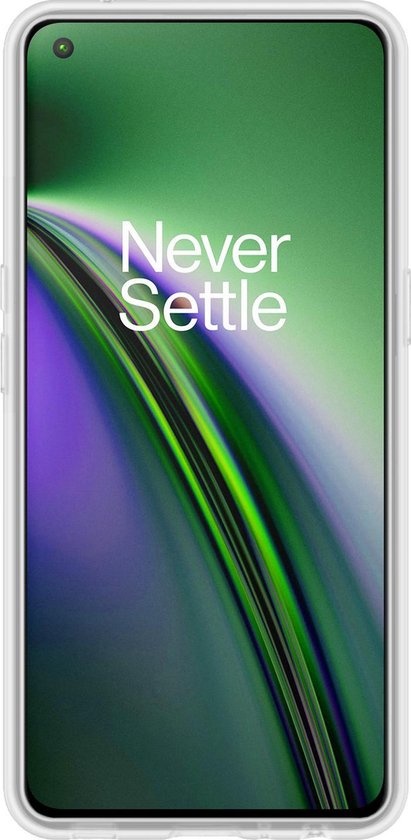 BASEY. Hoes Geschikt voor OnePlus Nord CE Hoesje Siliconen Back Cover Case - Hoesje Geschikt voor OnePlus Nord CE Hoes Cover Hoesje - Transparant
