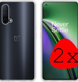 BASEY. BASEY. OnePlus Nord CE 5G hoesje siliconen - Transparant - 2 PACK
