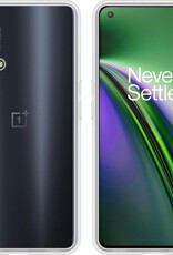 BASEY. Hoes Geschikt voor OnePlus Nord CE Hoesje Siliconen Back Cover Case - Hoesje Geschikt voor OnePlus Nord CE Hoes Cover Hoesje - Transparant