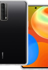 BASEY. Hoes Geschikt voor Huawei P smart 2021 Hoesje Siliconen Back Cover Case - Hoesje Geschikt voor Huawei P smart 2021 Hoes Cover Hoesje - Transparant