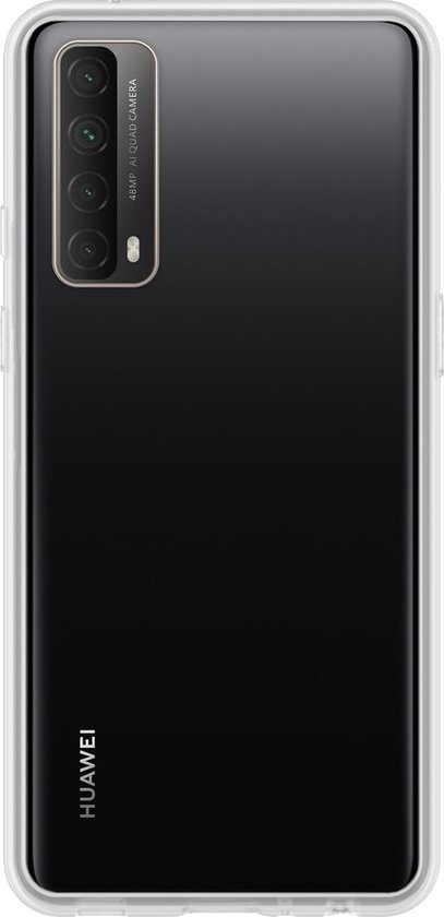 BASEY. Hoes Geschikt voor Huawei P smart 2021 Hoesje Siliconen Back Cover Case - Hoesje Geschikt voor Huawei P smart 2021 Hoes Cover Hoesje - Transparant