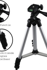BASEY. Statief Smartphone Camera Statief - Smartphone Statief Camera Universeel - Statief Voor Camera en Smartphone Tripod - Zilver