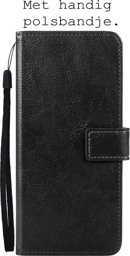 BASEY. Hoes Geschikt voor OnePlus Nord CE Hoesje Bookcase Hoes Flip Case Book Cover - Hoesje Geschikt voor OnePlus Nord CE Hoes Book Case Hoesje - Zwart