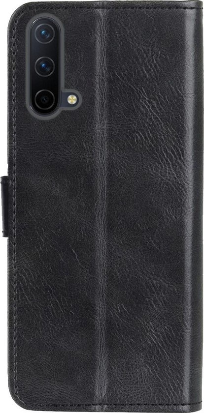 BASEY. Hoes Geschikt voor OnePlus Nord CE Hoesje Bookcase Hoes Flip Case Book Cover - Hoesje Geschikt voor OnePlus Nord CE Hoes Book Case Hoesje - Zwart