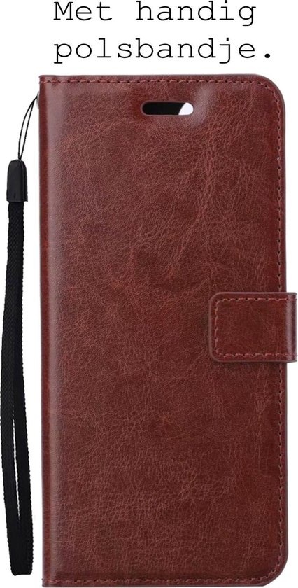 BASEY. Hoes Geschikt voor OnePlus Nord CE Hoesje Bookcase Hoes Flip Case Book Cover - Hoesje Geschikt voor OnePlus Nord CE Hoes Book Case Hoesje - Bruin