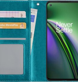 BASEY. BASEY. OnePlus Nord CE Hoesje Bookcase - Turquoise