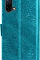 BASEY. Hoes Geschikt voor OnePlus Nord CE Hoesje Bookcase Hoes Flip Case Book Cover - Hoesje Geschikt voor OnePlus Nord CE Hoes Book Case Hoesje - Turquoise