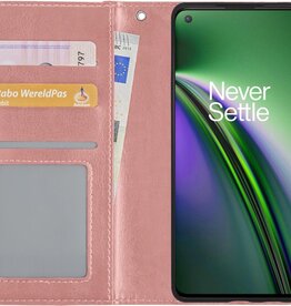 BASEY. BASEY. OnePlus Nord CE Hoesje Bookcase - Rose Goud