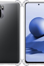 BASEY. Hoes Geschikt voor Redmi Note 10S Hoesje Shock Proof Case Hoes Siliconen - Hoesje Geschikt voor Redmi Note 10S Hoes Cover Shockproof - Transparant