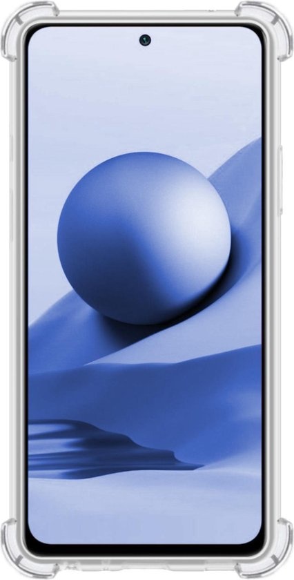 BASEY. Hoes Geschikt voor Redmi Note 10S Hoesje Shock Proof Case Hoes Siliconen - Hoesje Geschikt voor Redmi Note 10S Hoes Cover Shockproof - Transparant - 2 Stuks