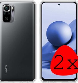 BASEY. BASEY. Xiaomi Note 10s hoesje siliconen - Transparant - 2 PACK