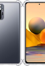 BASEY. Hoes Geschikt voor Xiaomi Redmi Note 10 Pro Hoesje Shock Proof Case Hoes Siliconen - Hoesje Geschikt voor Xiaomi Redmi Note 10 Pro Hoes Cover Shockproof - Transparant