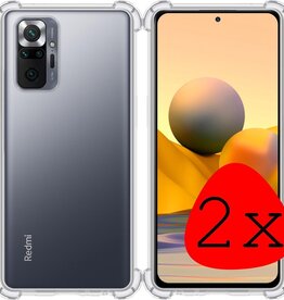 BASEY. BASEY. Xiaomi Note 10 Pro hoesje shock proof - Transparant - 2 PACK