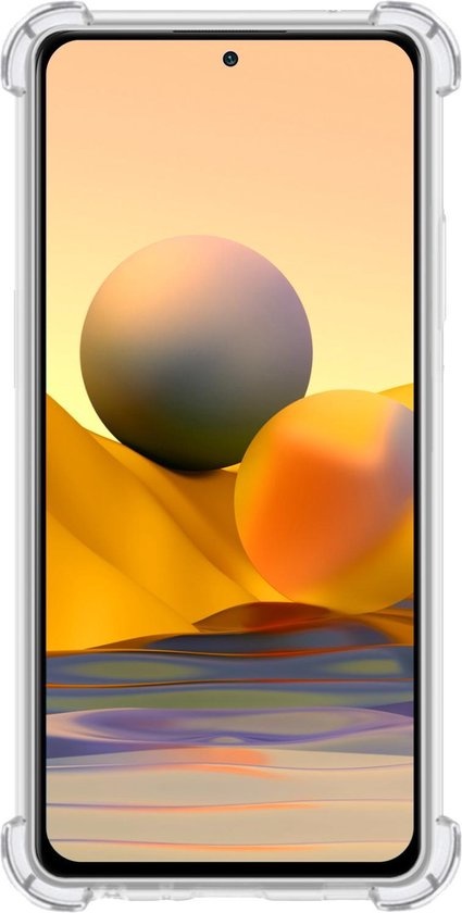 BASEY. Hoes Geschikt voor Xiaomi Redmi Note 10 Pro Hoesje Shock Proof Case Hoes Siliconen - Hoesje Geschikt voor Xiaomi Redmi Note 10 Pro Hoes Cover Shockproof - Transparant - 2 Stuks