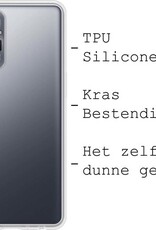 BASEY. Hoes Geschikt voor Xiaomi Redmi Note 10 Pro Hoesje Siliconen Back Cover Case - Hoesje Geschikt voor Xiaomi Redmi Note 10 Pro Hoes Cover Hoesje - Transparant