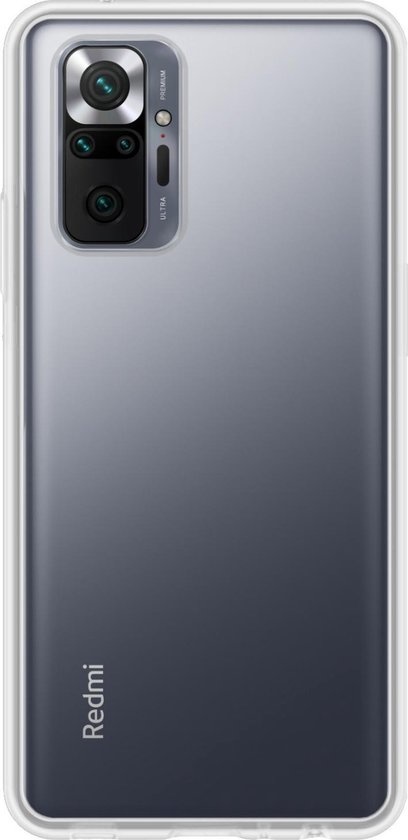 BASEY. Hoes Geschikt voor Xiaomi Redmi Note 10 Pro Hoesje Siliconen Back Cover Case - Hoesje Geschikt voor Xiaomi Redmi Note 10 Pro Hoes Cover Hoesje - Transparant - 2 Stuks