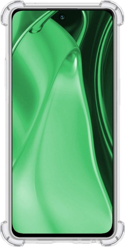 BASEY. Hoes Geschikt voor Poco M3 Pro Hoesje Shock Proof Case Hoes Siliconen - Hoesje Geschikt voor Xiaomi Poco M3 Pro Hoes Cover Shockproof - Transparant