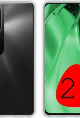 BASEY. Hoes Geschikt voor Poco M3 Pro Hoesje Siliconen Back Cover Case - Hoesje Geschikt voor Xiaomi Poco M3 Pro Hoes Cover Hoesje - Transparant - 2 Stuks