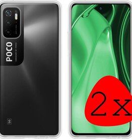 BASEY. BASEY. Xiaomi Poco M3 Pro hoesje siliconen - Transparant - 2 PACK