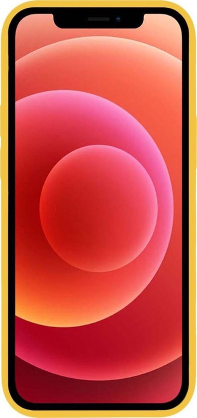 BASEY. Hoes Geschikt voor iPhone Xs Max Hoesje Siliconen Back Cover Case - Hoesje Geschikt voor iPhone Xs Max Hoes Cover Hoesje - Geel