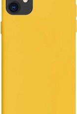 BASEY. Hoes Geschikt voor iPhone 11 Hoesje Siliconen Back Cover Case - Hoesje Geschikt voor iPhone 11 Hoes Cover Hoesje - Geel - 2 Stuks