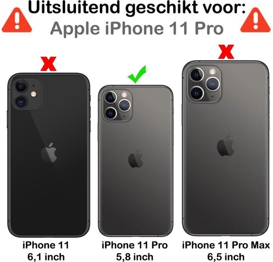 BASEY. Hoes Geschikt voor iPhone 11 Pro Hoesje Siliconen Back Cover Case - Hoesje Geschikt voor iPhone 11 Pro Hoes Cover Hoesje - Geel