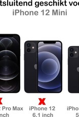 BASEY. Hoes Geschikt voor iPhone 12 Mini Hoesje Siliconen Back Cover Case - Hoesje Geschikt voor iPhone 12 Mini Hoes Cover Hoesje - Geel