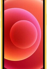 BASEY. Hoes Geschikt voor iPhone 12 Hoesje Siliconen Back Cover Case - Hoesje Geschikt voor iPhone 12 Hoes Cover Hoesje - Geel