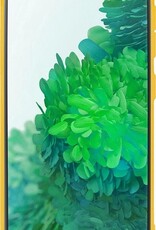 BASEY. Hoes Geschikt voor Samsung S20 FE Hoesje Siliconen Back Cover Case - Hoesje Geschikt voor Samsung Galaxy S20 FE Hoes Cover Hoesje - Geel