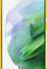 BASEY. Hoes Geschikt voor Samsung S21 Plus Hoesje Siliconen Back Cover Case - Hoesje Geschikt voor Samsung Galaxy S21 Plus Hoes Cover Hoesje - Geel
