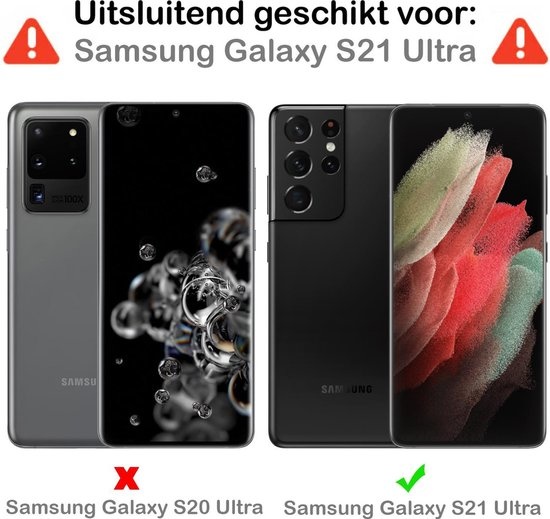 BASEY. Hoes Geschikt voor Samsung S21 Ultra Hoesje Siliconen Back Cover Case - Hoesje Geschikt voor Samsung Galaxy S21 Ultra Hoes Cover Hoesje - Geel - 2 Stuks