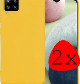 BASEY. BASEY. Samsung Galaxy A12 hoesje siliconen - Geel - 2 PACK
