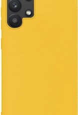 BASEY. Hoes Geschikt voor Samsung A32 5G Hoesje Siliconen Back Cover Case - Hoesje Geschikt voor Samsung Galaxy A32 5G Hoes Cover Hoesje - Geel - 2 Stuks