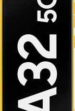 BASEY. Hoes Geschikt voor Samsung A32 5G Hoesje Siliconen Back Cover Case - Hoesje Geschikt voor Samsung Galaxy A32 5G Hoes Cover Hoesje - Geel - 2 Stuks