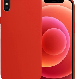 BASEY. BASEY. iPhone X Hoesje Siliconen - Rood