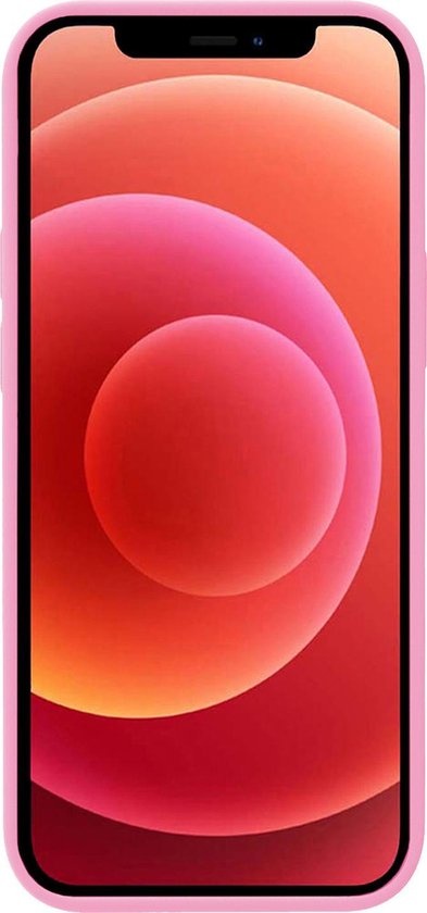 BASEY. Hoes Geschikt voor iPhone Xs Hoesje Siliconen Back Cover Case - Hoesje Geschikt voor iPhone Xs Hoes Cover Hoesje - Lichtroze - 2 Stuks