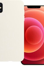 BASEY. Hoes Geschikt voor iPhone Xs Hoesje Siliconen Back Cover Case - Hoesje Geschikt voor iPhone Xs Hoes Cover Hoesje - Wit