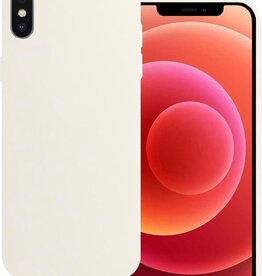 BASEY. BASEY. iPhone Xs Hoesje Siliconen - Wit