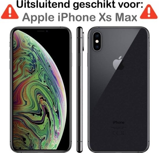 BASEY. Hoes Geschikt voor iPhone Xs Max Hoesje Siliconen Back Cover Case - Hoesje Geschikt voor iPhone Xs Max Hoes Cover Hoesje - Lichtroze - 2 Stuks