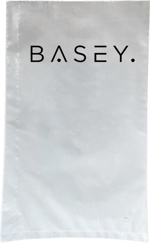 BASEY. Hoes Geschikt voor iPhone Xs Max Hoesje Siliconen Back Cover Case - Hoesje Geschikt voor iPhone Xs Max Hoes Cover Hoesje - Wit