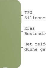 BASEY. Hoes Geschikt voor iPhone XR Hoesje Siliconen Back Cover Case - Hoesje Geschikt voor iPhone XR Hoes Cover Hoesje - Groen - 2 Stuks