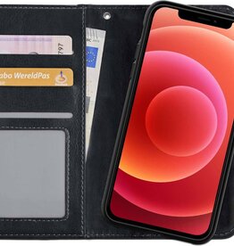 BASEY. BASEY. iPhone 12 Pro 2-in-1 hoesje bookcase afneembaar - Zwart