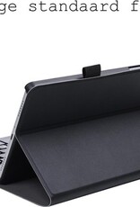 BASEY. Hoesje Geschikt voor Samsung Galaxy Tab A7 Lite Toetsenbord Hoes Book Case - Hoes Geschikt voor Samsung Tab A7 Lite Toetsenbord Hoesje Keyboard Cover - Zwart