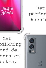 BASEY. Hoes Geschikt voor OnePlus Nord 2 Hoesje Shock Proof Case Hoes Siliconen - Hoesje Geschikt voor OnePlus Nord 2 Hoes Cover Shockproof - Transparant