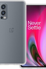 BASEY. Hoes Geschikt voor OnePlus Nord 2 Hoesje Siliconen Back Cover Case - Hoesje Geschikt voor OnePlus Nord 2 Hoes Cover Hoesje - Transparant