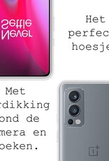 BASEY. Hoes Geschikt voor OnePlus Nord 2 Hoesje Siliconen Back Cover Case - Hoesje Geschikt voor OnePlus Nord 2 Hoes Cover Hoesje - Transparant