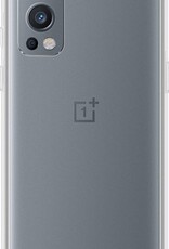 BASEY. Hoes Geschikt voor OnePlus Nord 2 Hoesje Siliconen Back Cover Case - Hoesje Geschikt voor OnePlus Nord 2 Hoes Cover Hoesje - Transparant - 2 Stuks