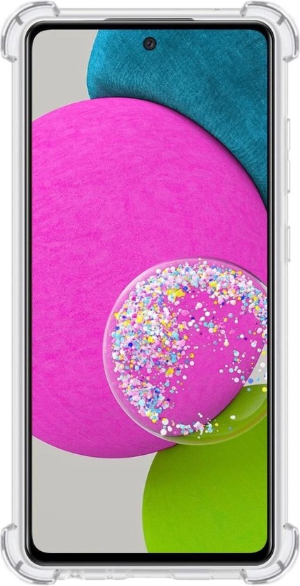 BASEY. Hoes Geschikt voor Samsung A52s Hoesje Shock Proof Case Hoes - Hoesje Geschikt voor Samsung Galaxy A52s 5G Hoes Cover Shockproof - Transparant