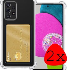 BASEY. 2 PACK - BASEY. Samsung Galaxy A52s Pashouder Hoesje Shockproof