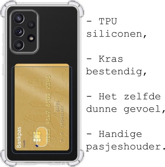 BASEY. Hoes Geschikt voor Samsung A52s Hoesje Shock Proof Case Hoes - Hoesje Geschikt voor Samsung Galaxy A52s 5G Hoes Cover Shockproof - Transparant - 2 Stuks